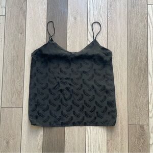 Argenti petite vintage Elegant Black Women's Top